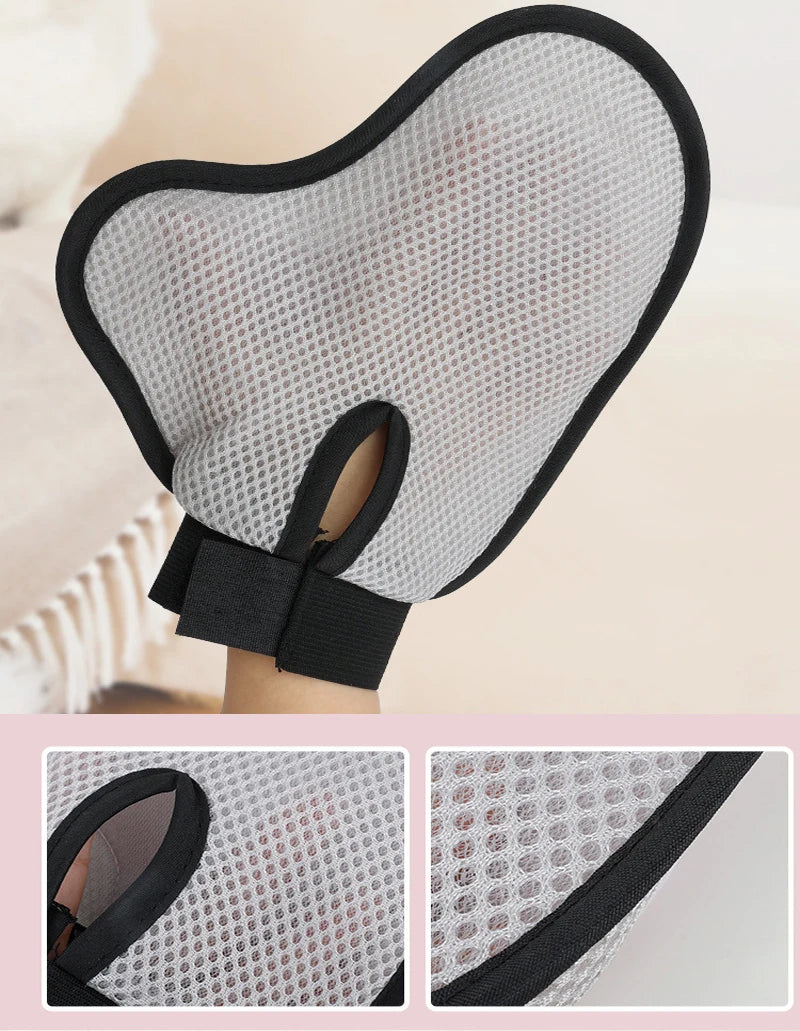Pet Grooming Glove Brush for Cats Dogs Bath Massage Gloves for Bathing Grooming Softy Comfortable Animal Hair Removal Tool