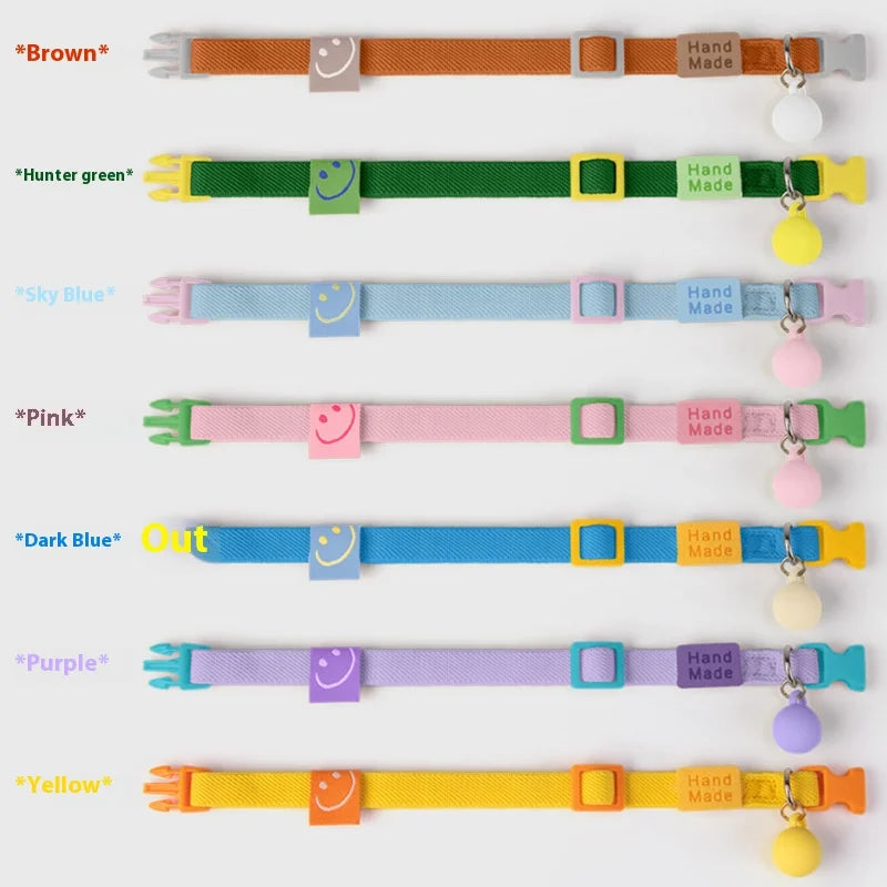 Safety and Fashion Accessories Pet Collar Anti-length Adjustable High Elastic Cat Necklace Dog Collar Accessories Pet Supplies