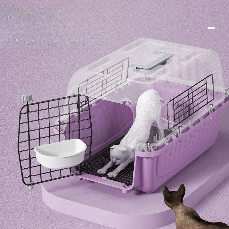 Portable Pet Travel Bag Outdoor Breathable Small Animal Carrying Large Space Cat Dog Travel Box Backpack for Cat Pet Supplies