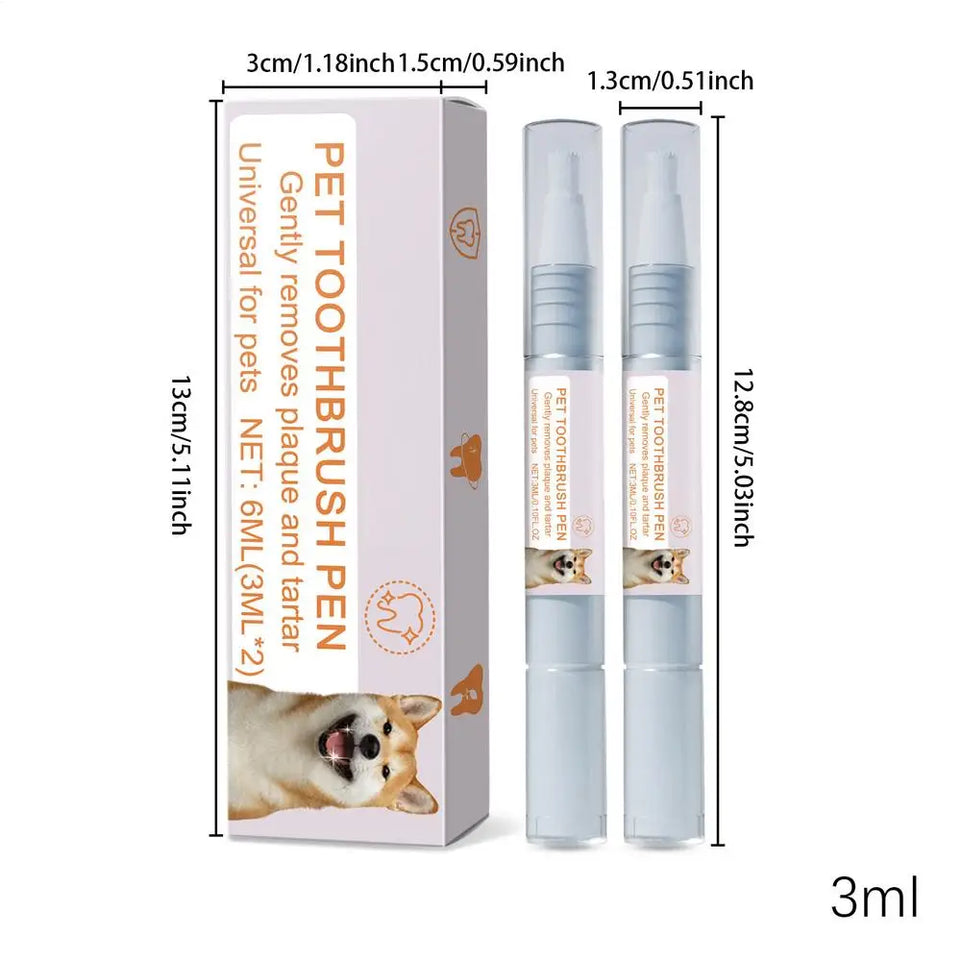 Pet Teeth Cleaning Pen Pet Dental Pen dog Toothbrush Pen Fresh Breath Tooth Whitening Cat Teeth Refreshing Pen pet supplies