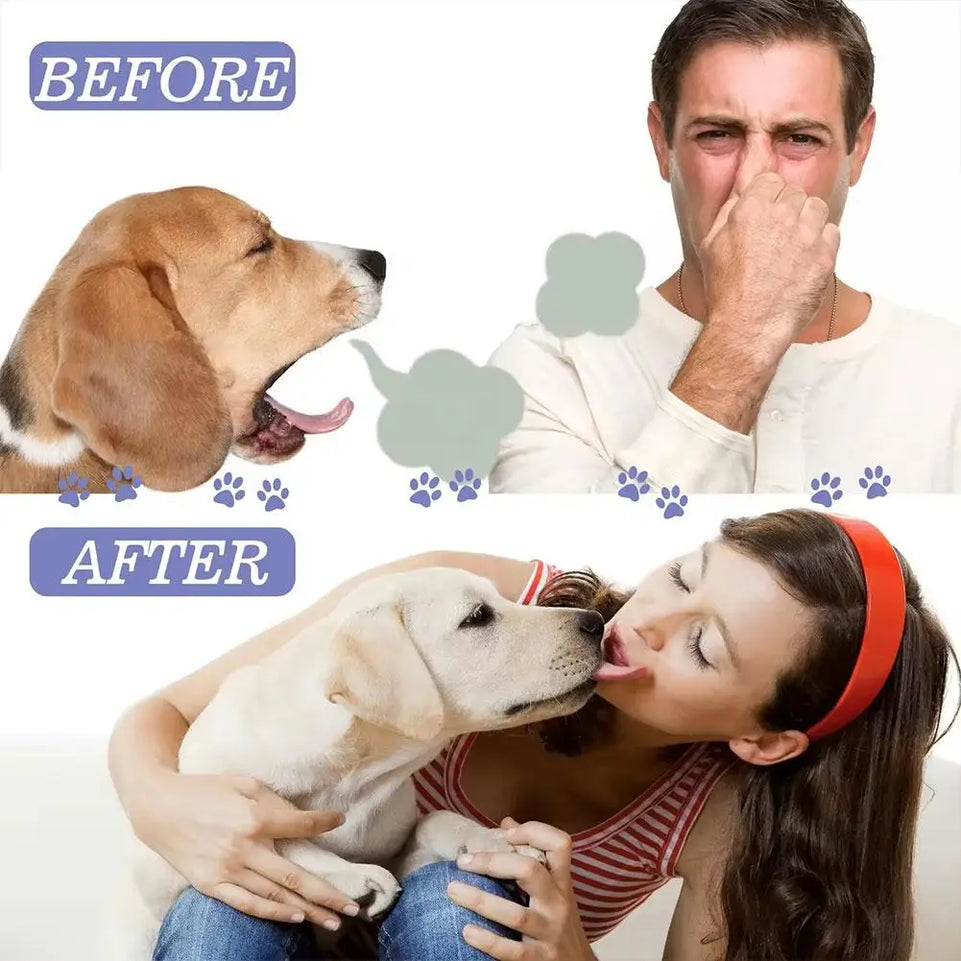 Pet Oral Spray Clean Teeth Deodorize Remove Bad Breath Pets Cleaning From Periodontal Pet Tartar Care Supplies O8T7