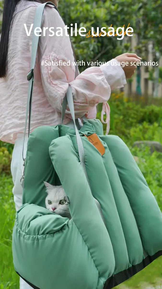 2 in 1 Pet Travel with Dog Car Seat Car Safety for Puppy Cat- Portable Dog Carrier Cat Travel Bags, Durable Cat Carriers & Bags