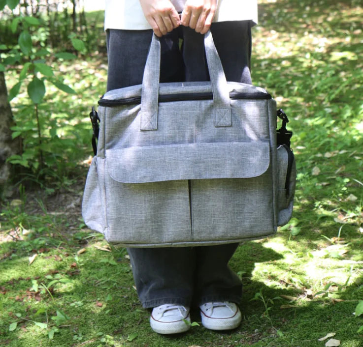 Dog Travel Bag for Supplies, Weekend Pet Travel Set , Airline Approved Tote Organizer with Multi-Function Pockets