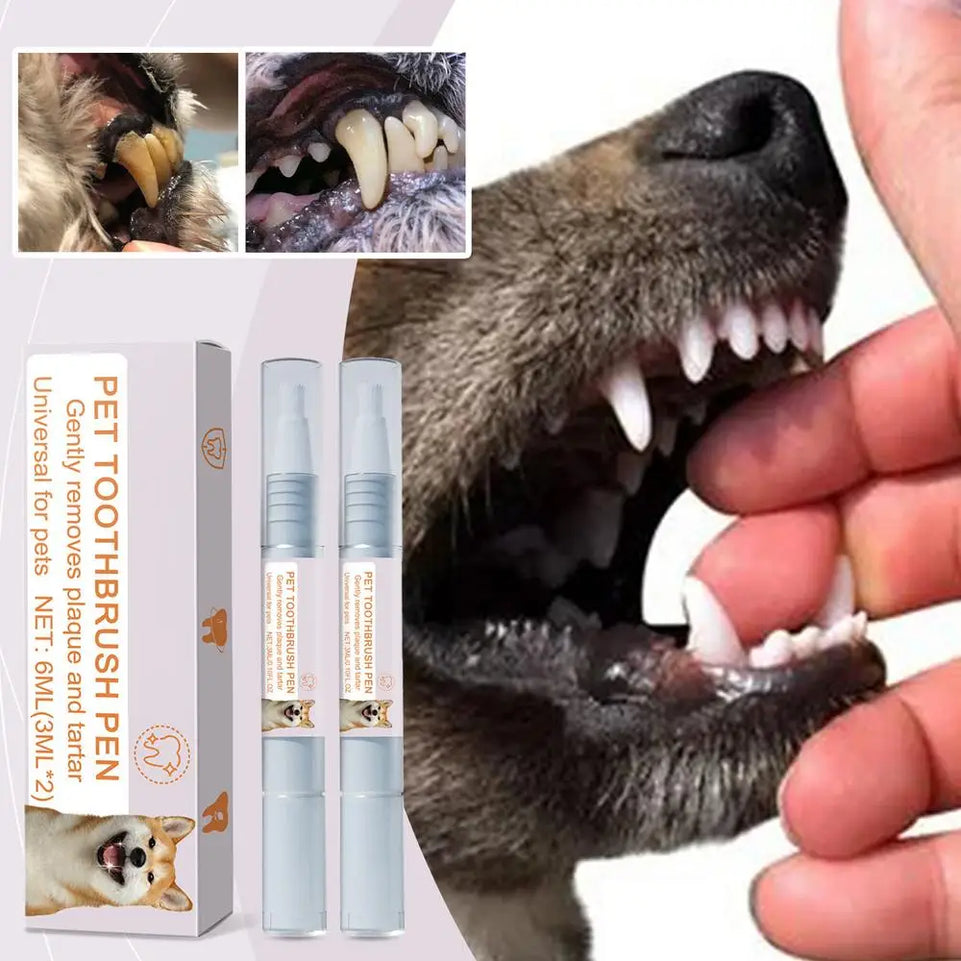 Pet Teeth Cleaning Pen Pet Dental Pen dog Toothbrush Pen Fresh Breath Tooth Whitening Cat Teeth Refreshing Pen pet supplies