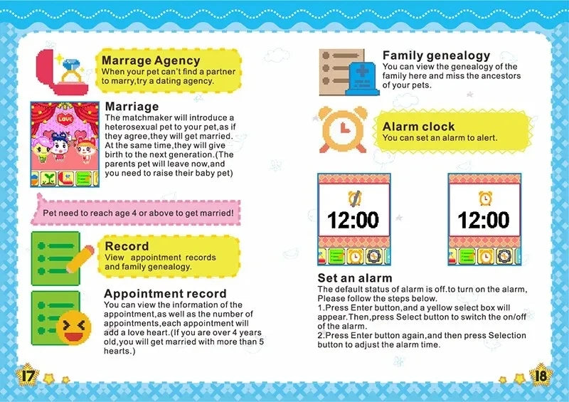 Tamagotchi Electronic Virtual Pet With Color Screen Game Pocket Interactive Virtual Pet Dating Game Machine Kids Game Toys Girls