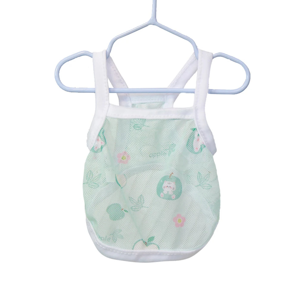 Pet clothing is fresh cute fashionable summer thin cat and dog clothing breathable mesh suspender and stylish vest