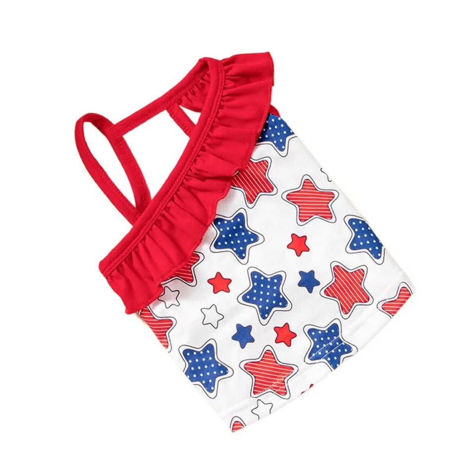 Fashion Cartoon Pattern Pet Summer Clothes Breathable Thin Design Cat Suspender Skirt Soft Dog Swimsuit Summer