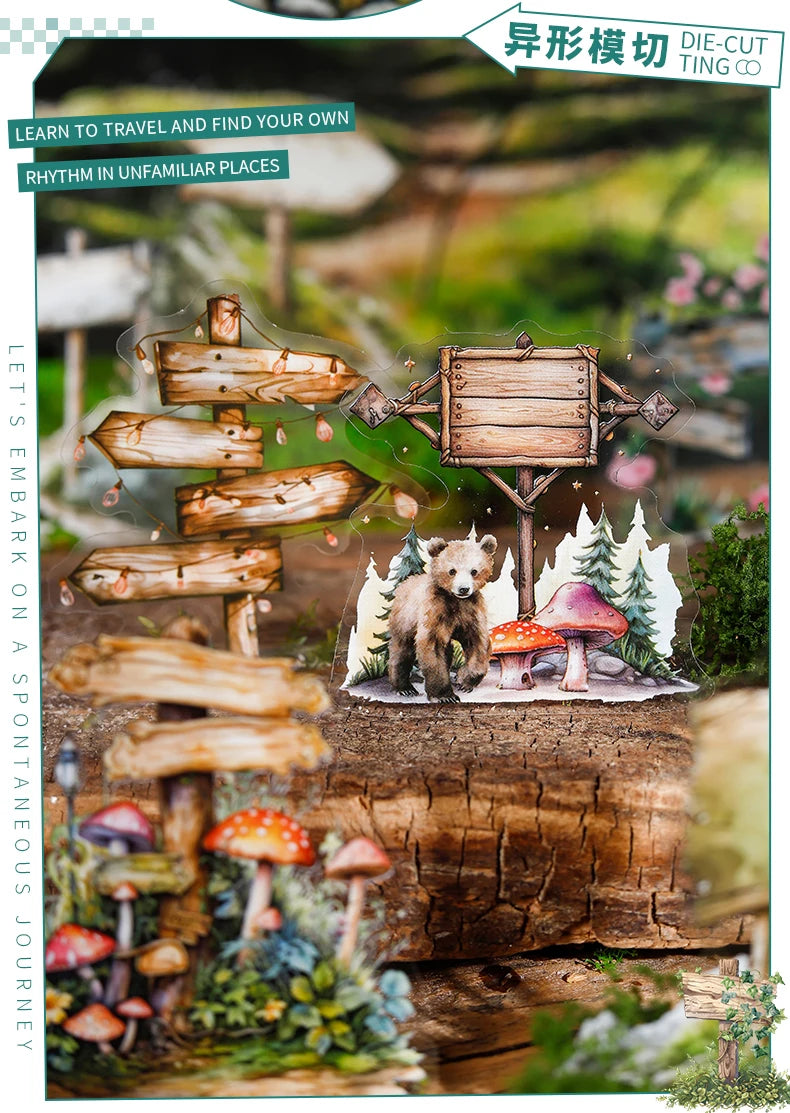 12packs/LOT Travel Guide series cute lovely retro decorative PET sticker