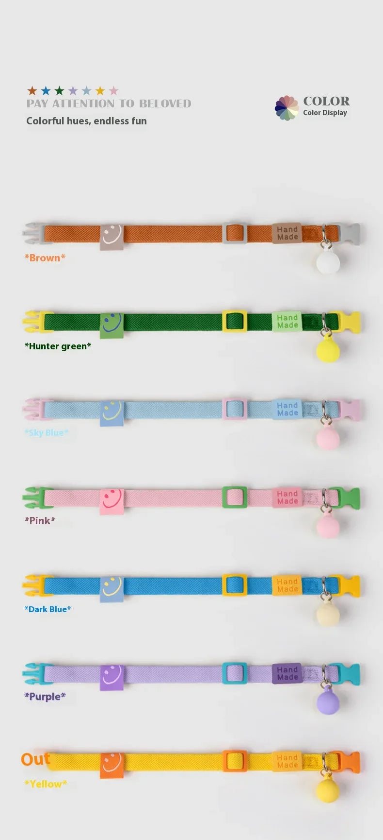 Safety and Fashion Accessories Pet Collar Anti-length Adjustable High Elastic Cat Necklace Dog Collar Accessories Pet Supplies