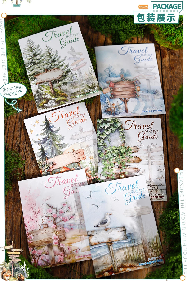 12packs/LOT Travel Guide series cute lovely retro decorative PET sticker