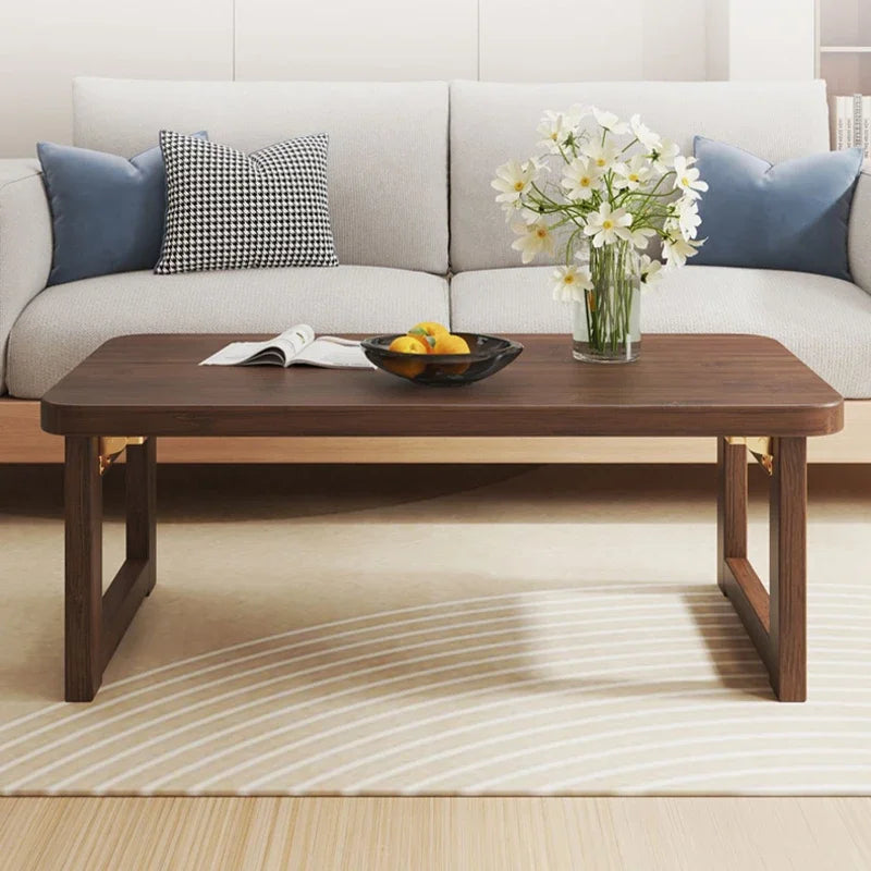 Folding End Table Family Living Room Small Coffee Table Bedroom Low Side Table Balcony Window Simple Multifunction Furniture