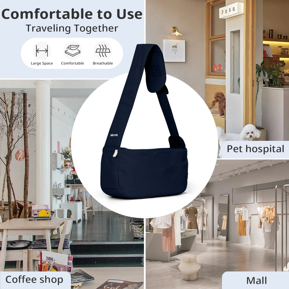 ONECUTE Airline Approved Pet Carrier Backpack for Small Dogs Cats, Foldable Travel Tote for Chihuahua Yorkshire Puppy, Vet Visit