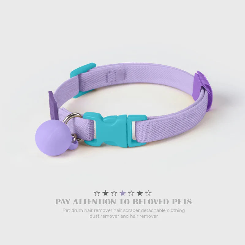 Safety and Fashion Accessories Pet Collar Anti-length Adjustable High Elastic Cat Necklace Dog Collar Accessories Pet Supplies