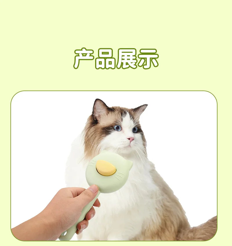 Pet Grooming Brush for Cats & Dogs,Tangle - Free Detangling & Loose Hair Removal, Perfect for Petting & Grooming