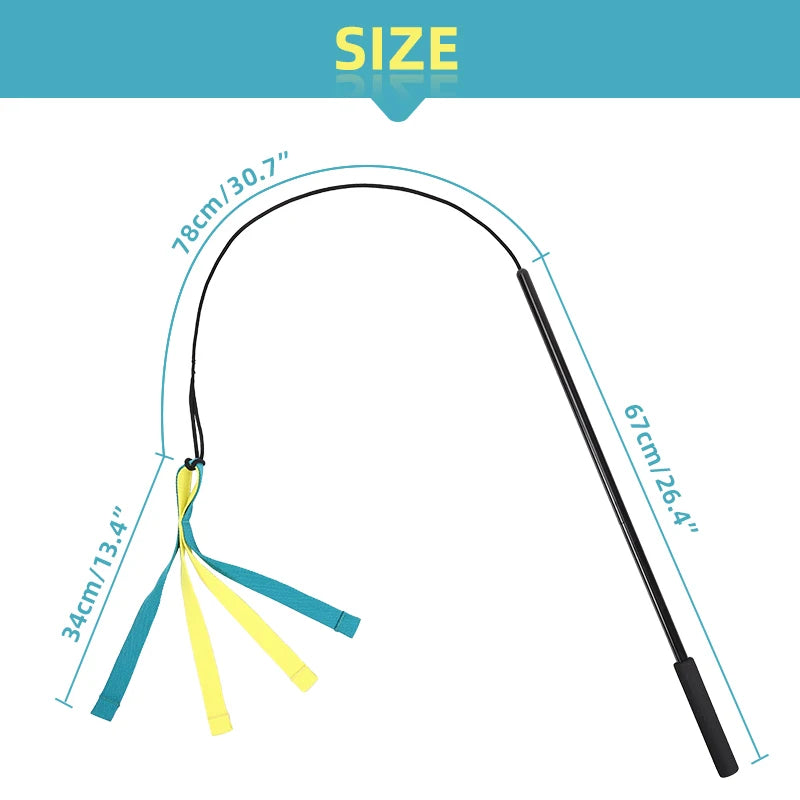 Dog Interactive Flirt Pole Toys Durable Interactive Toy Outdoor Activities Dog Training Toys Pet Supplies Pet Throwing Toy