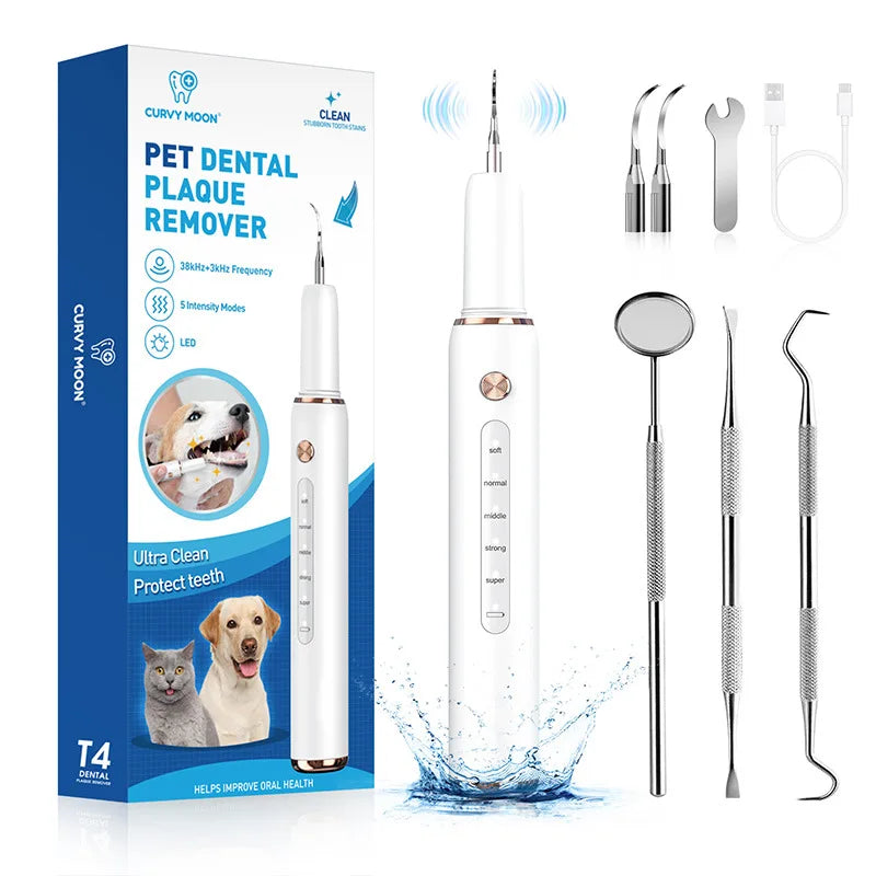 Electric Pet Ultrasonic Dental Cleaner Dogs Special Removing Dental Plaque Remover Dogs Teeth Cleaning Stones Pets Supplies