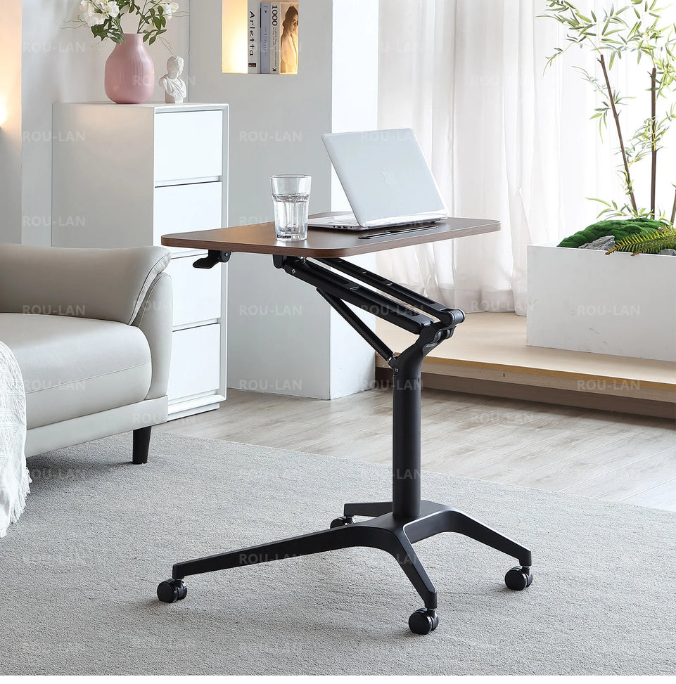 Pneumatic Lifting Table Standing Minimalist Conference Room Podium Table Sofa Bedside Movable Desk Business Classroom Lectern