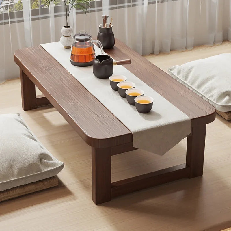 Folding End Table Family Living Room Small Coffee Table Bedroom Low Side Table Balcony Window Simple Multifunction Furniture