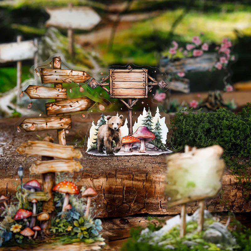 12packs/LOT Travel Guide series cute lovely retro decorative PET sticker