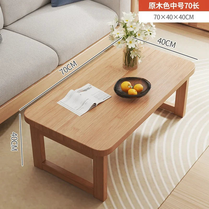 Folding End Table Family Living Room Small Coffee Table Bedroom Low Side Table Balcony Window Simple Multifunction Furniture