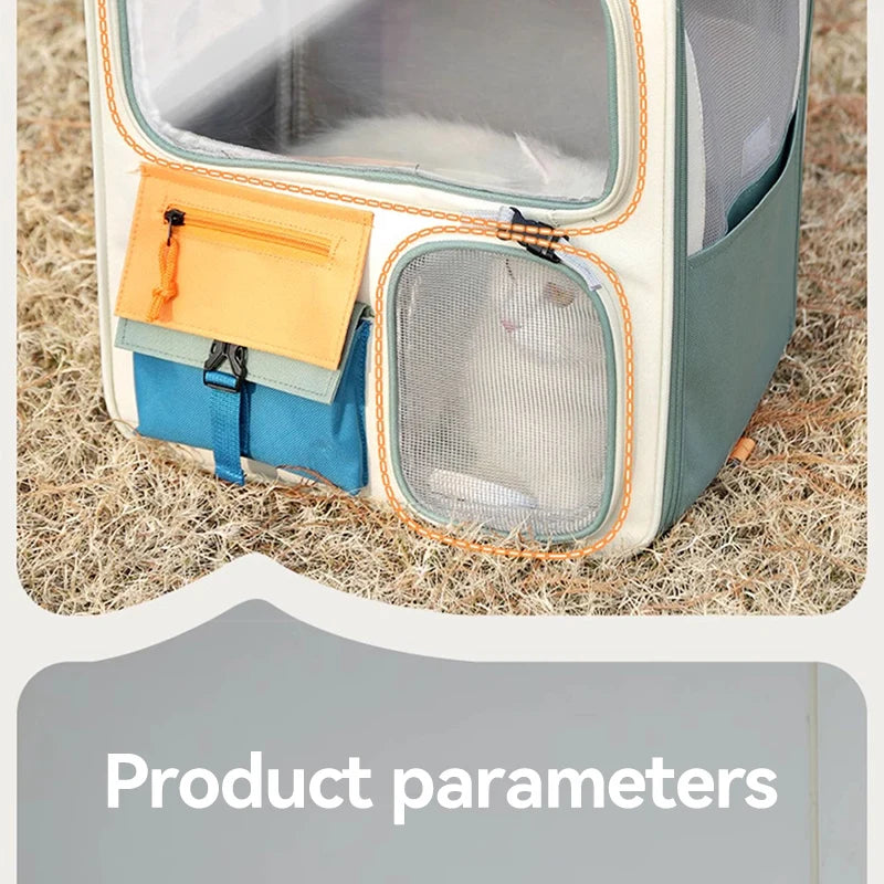 HOOPET Cats Travel Bag Portable Out Pet Trolley Suitcase Universal Small Dogs Bag Cat Backpack Detachable Pet Supplies