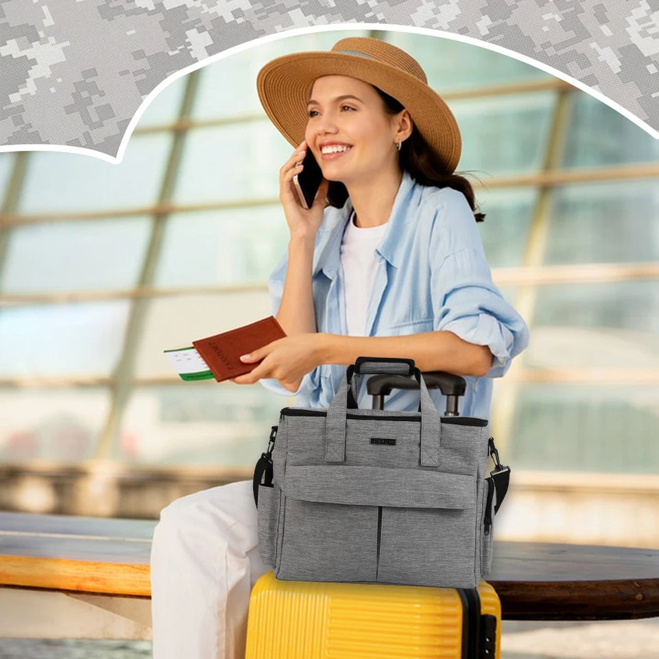 Dog Travel Bag Pet Travel Bags With Multi-Pockets Tote Organizer For Dog Supplies Dog Road Trip Essentials For Weekend Away