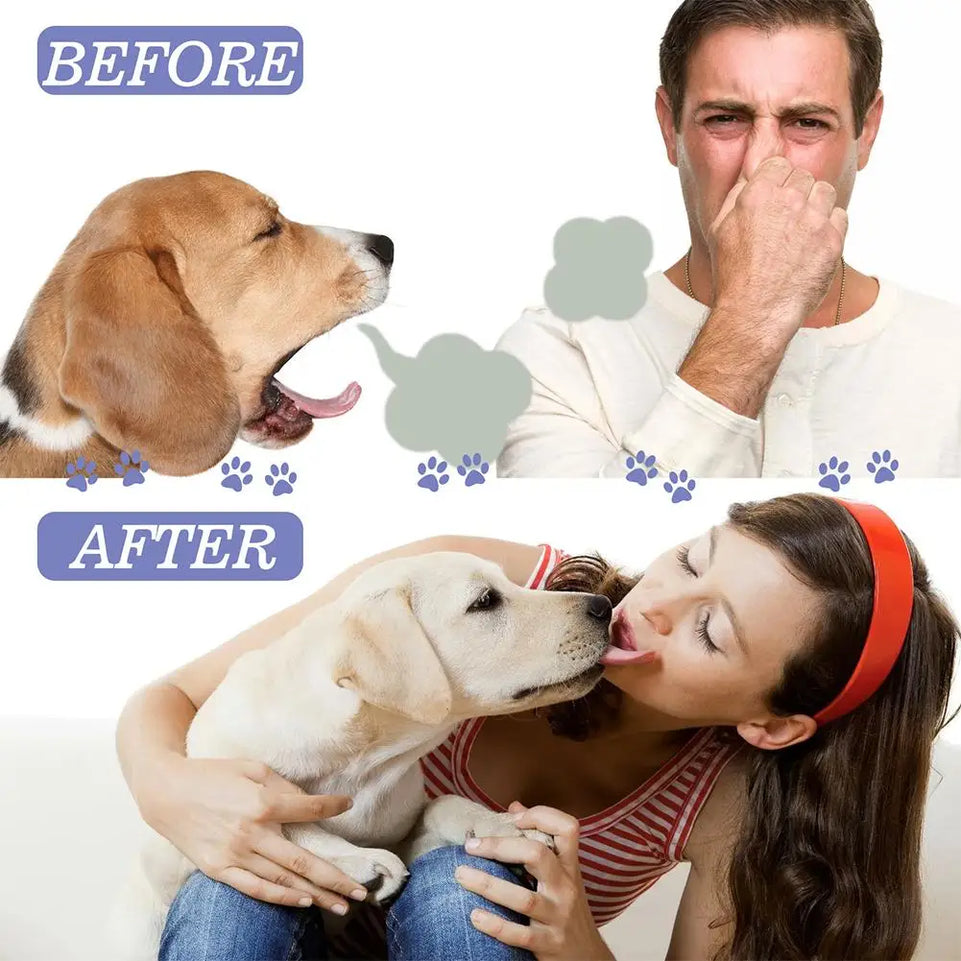 Pet Dental Spray Reduces Plaque & Tartar Buildup Dog Cleaning Bad Freshener Breath Teeth Mint Spray Oral 30ml Care Flavor