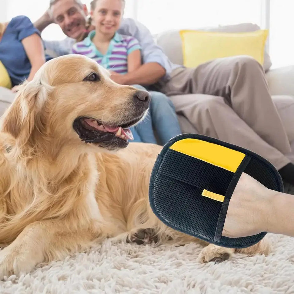 Pet Hair Removal Gloves Dog Grooming Gloves Lanyard Design Pet Cleaning Tool for Dogs Cats Rabbits and Other Animals