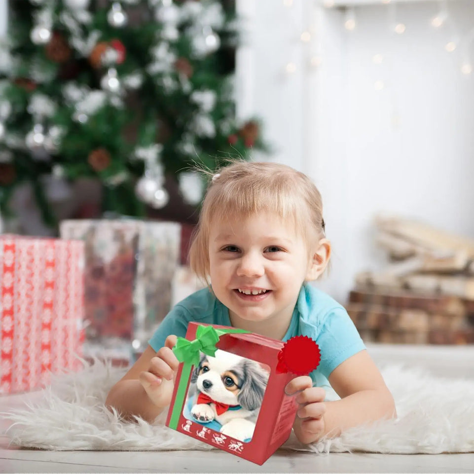 Intelligent Simulation Electric Pet Robot Puppy That Looks Real Walking Interesting Interactive Robot Dog Plush Toy Gift