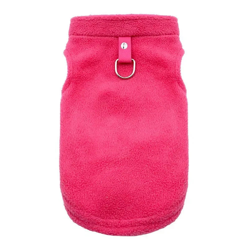 Fashion Dog Clothing Autumn and Winter Small Pet Clothes Thickening Warm Solid Color Two-Feet Hooded Weater Casual Pet Products