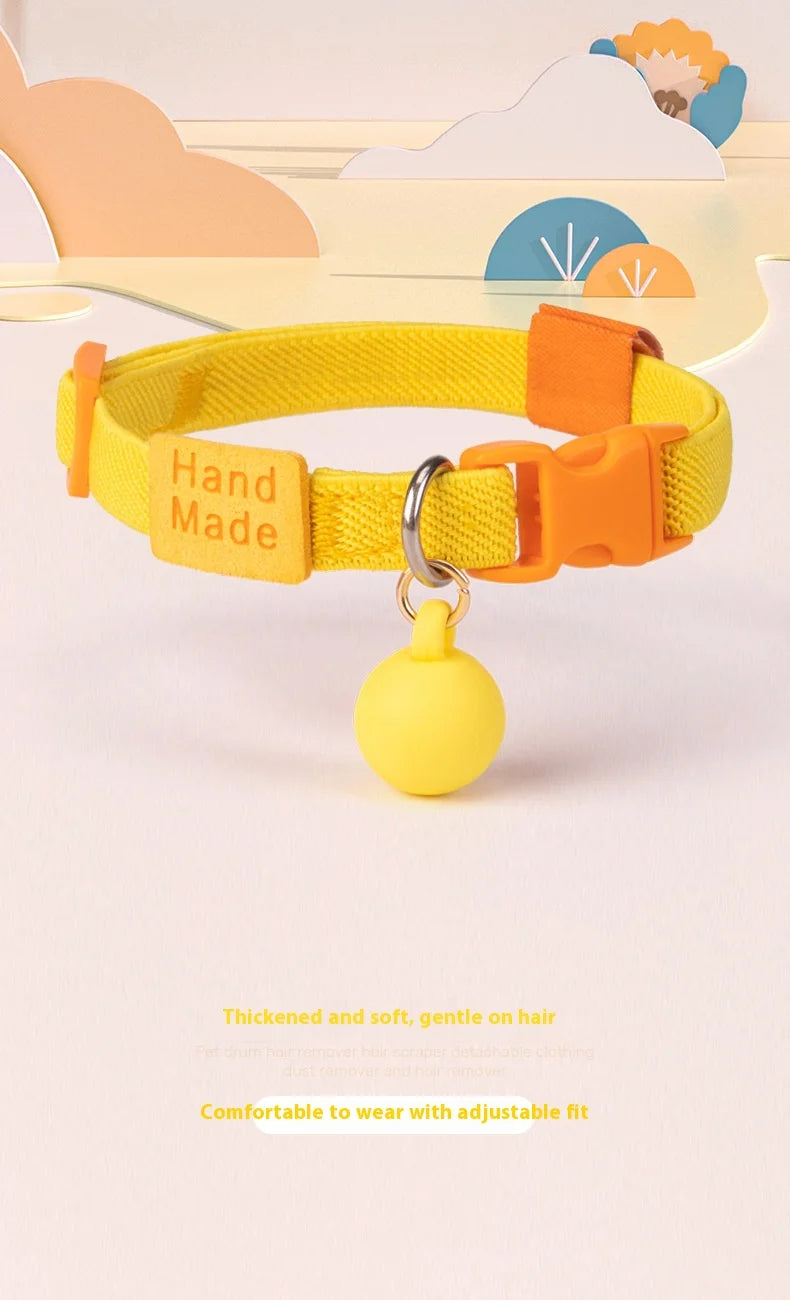 Safety and Fashion Accessories Pet Collar Anti-length Adjustable High Elastic Cat Necklace Dog Collar Accessories Pet Supplies