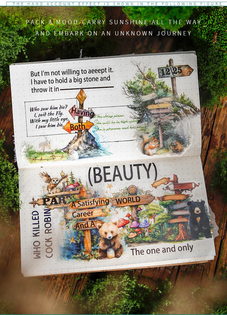 12packs/LOT Travel Guide series cute lovely retro decorative PET sticker