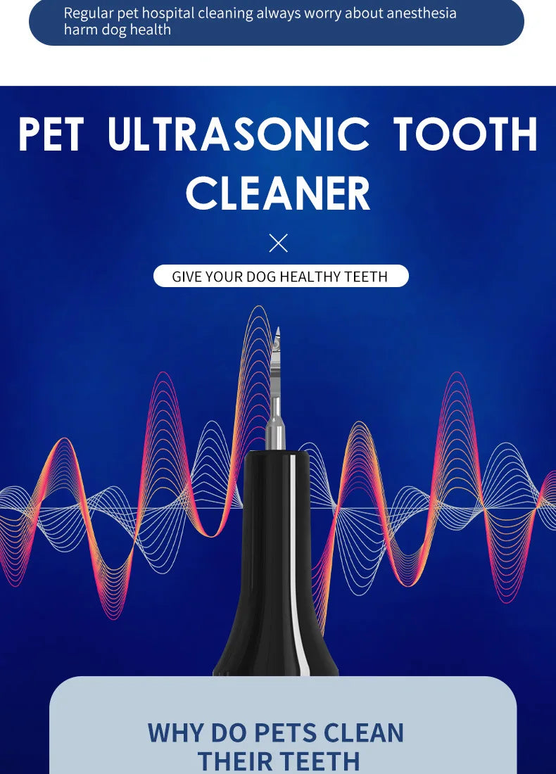 Pet Oral Care Dental Beauty Device Electric Dental Flusher for Dogs Portable Dental Stone Removal Ultrasonic Cleaner
