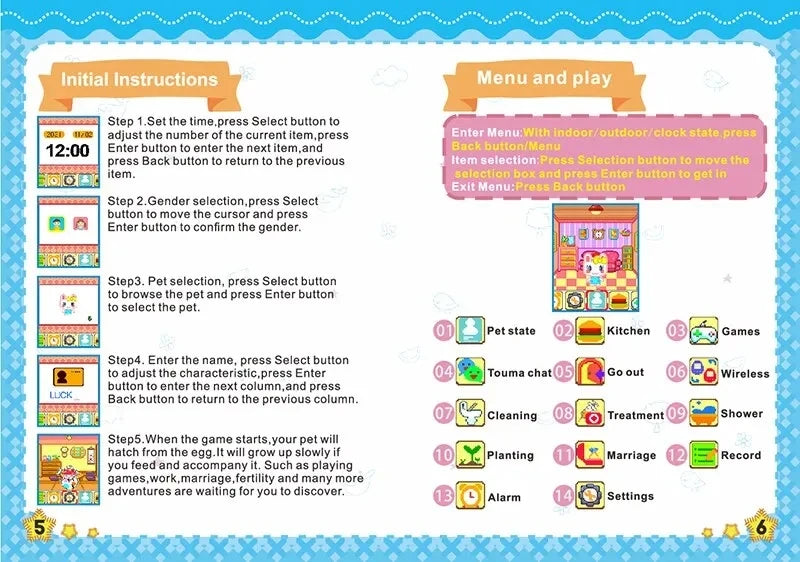 Tamagotchi Electronic Virtual Pet With Color Screen Game Pocket Interactive Virtual Pet Dating Game Machine Kids Game Toys Girls