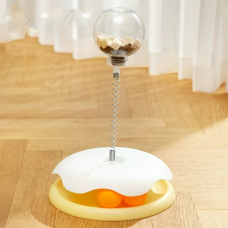 Pet Interactive Leakage Ball - Cat Turntable Toy - Food Dispenser for IQ Training for Dogs and Cats Pet Products Accessories