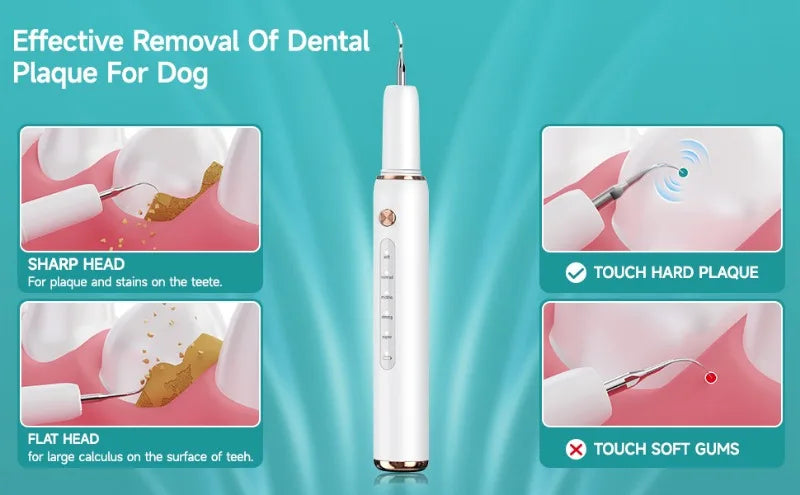 Electric Pet Ultrasonic Dental Cleaner Dogs Special Removing Dental Plaque Remover Dogs Teeth Cleaning Stones Pets Supplies