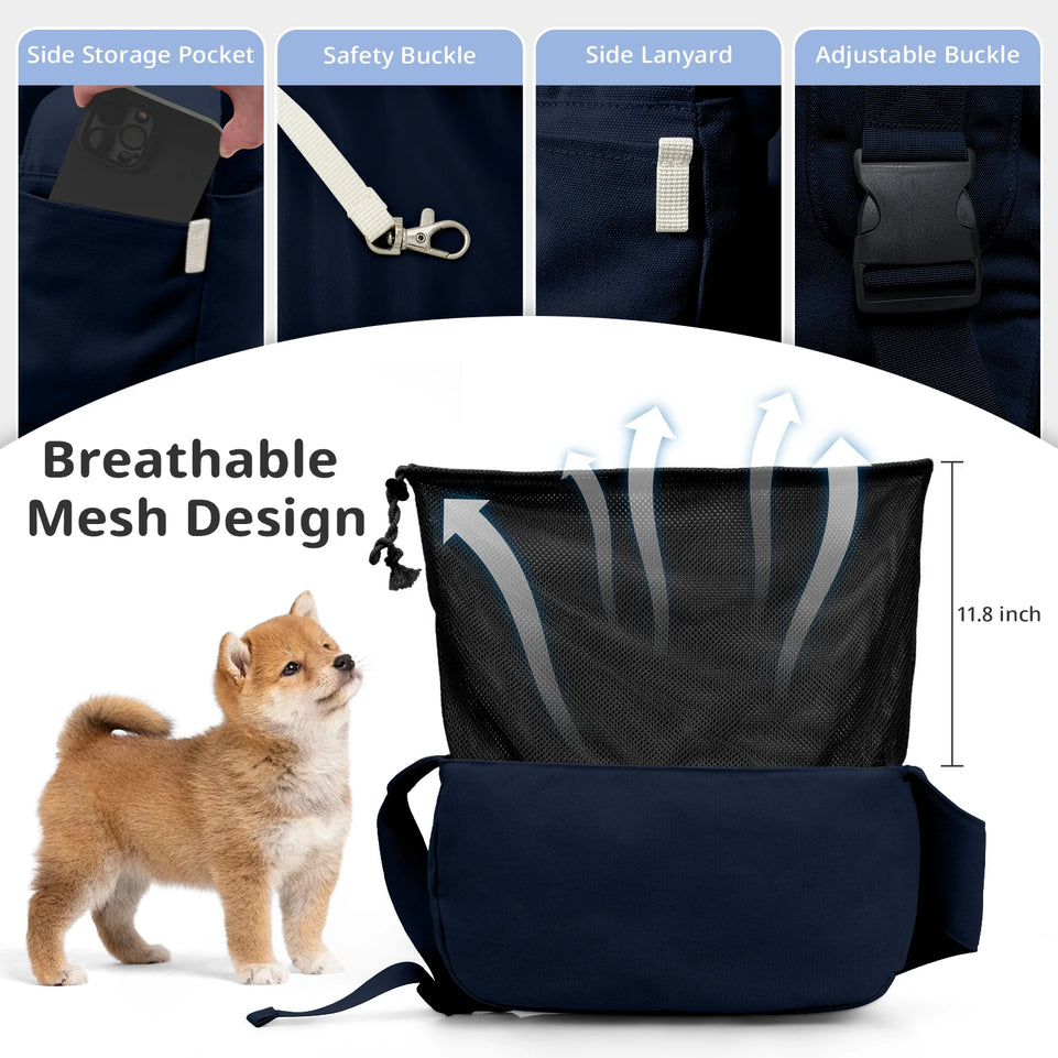 ONECUTE Airline Approved Pet Carrier Backpack for Small Dogs Cats, Foldable Travel Tote for Chihuahua Yorkshire Puppy, Vet Visit