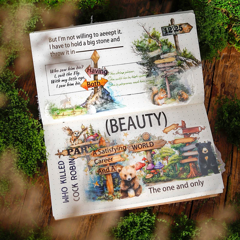 12packs/LOT Travel Guide series cute lovely retro decorative PET sticker