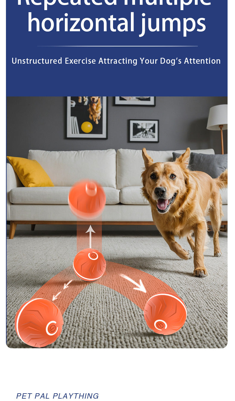 Pet Intelligent Gravity Bouncing Ball Dog Interactive Electric Smart Rolling Ball Dog Jumping Ball Pet Relaxation Sports Toys