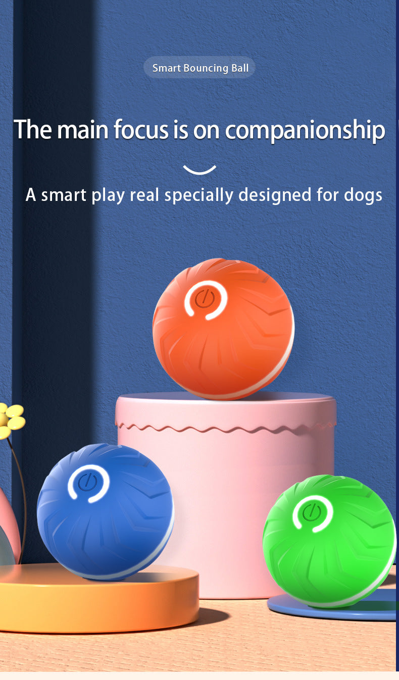 Pet Intelligent Gravity Bouncing Ball Dog Interactive Electric Smart Rolling Ball Dog Jumping Ball Pet Relaxation Sports Toys