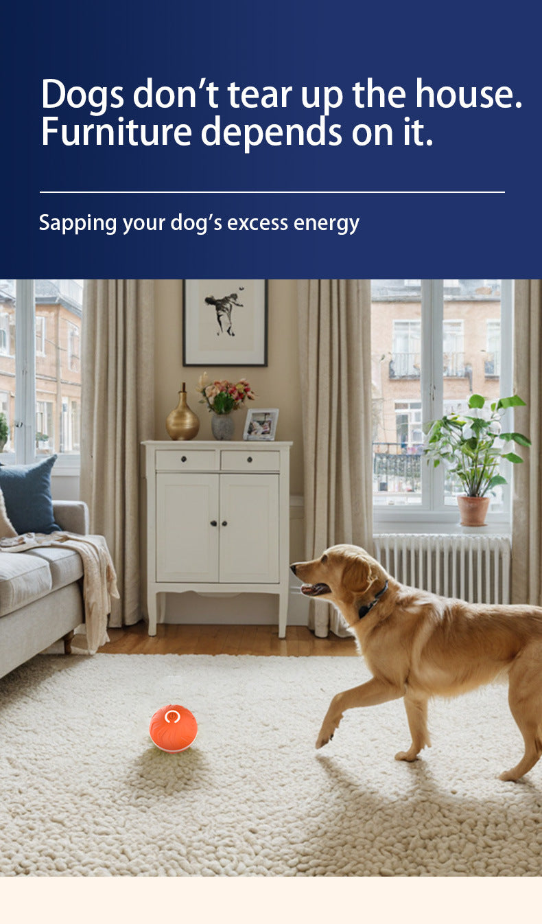 Pet Intelligent Gravity Bouncing Ball Dog Interactive Electric Smart Rolling Ball Dog Jumping Ball Pet Relaxation Sports Toys