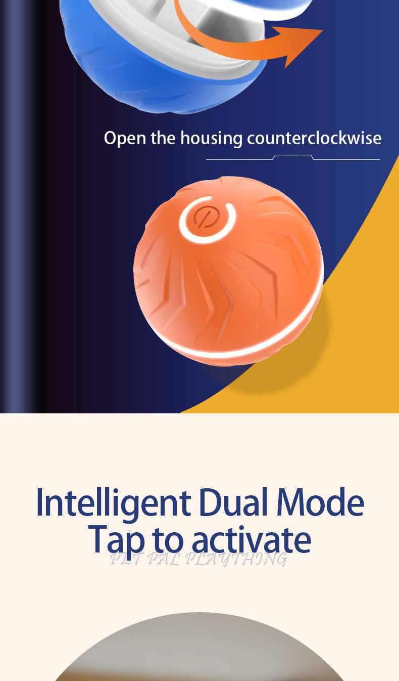 Pet Intelligent Gravity Bouncing Ball Dog Interactive Electric Smart Rolling Ball Dog Jumping Ball Pet Relaxation Sports Toys