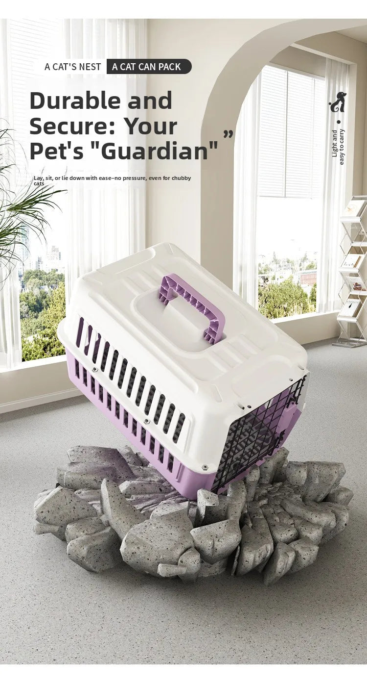 Portable Pet Travel Cage  Carrier Medium Small Dog ip Bag Portable Outing Cage Pet Supplies Dog Cage