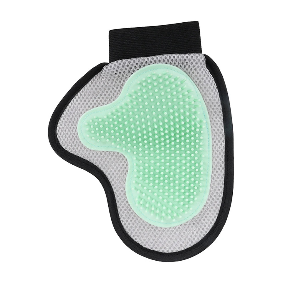 Pet Grooming Glove Brush for Cats Dogs Bath Massage Gloves for Bathing Grooming Softy Comfortable Animal Hair Removal Tool