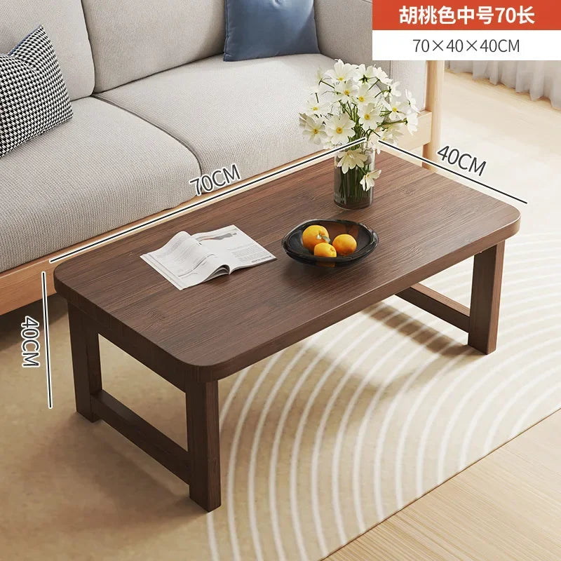 Folding End Table Family Living Room Small Coffee Table Bedroom Low Side Table Balcony Window Simple Multifunction Furniture