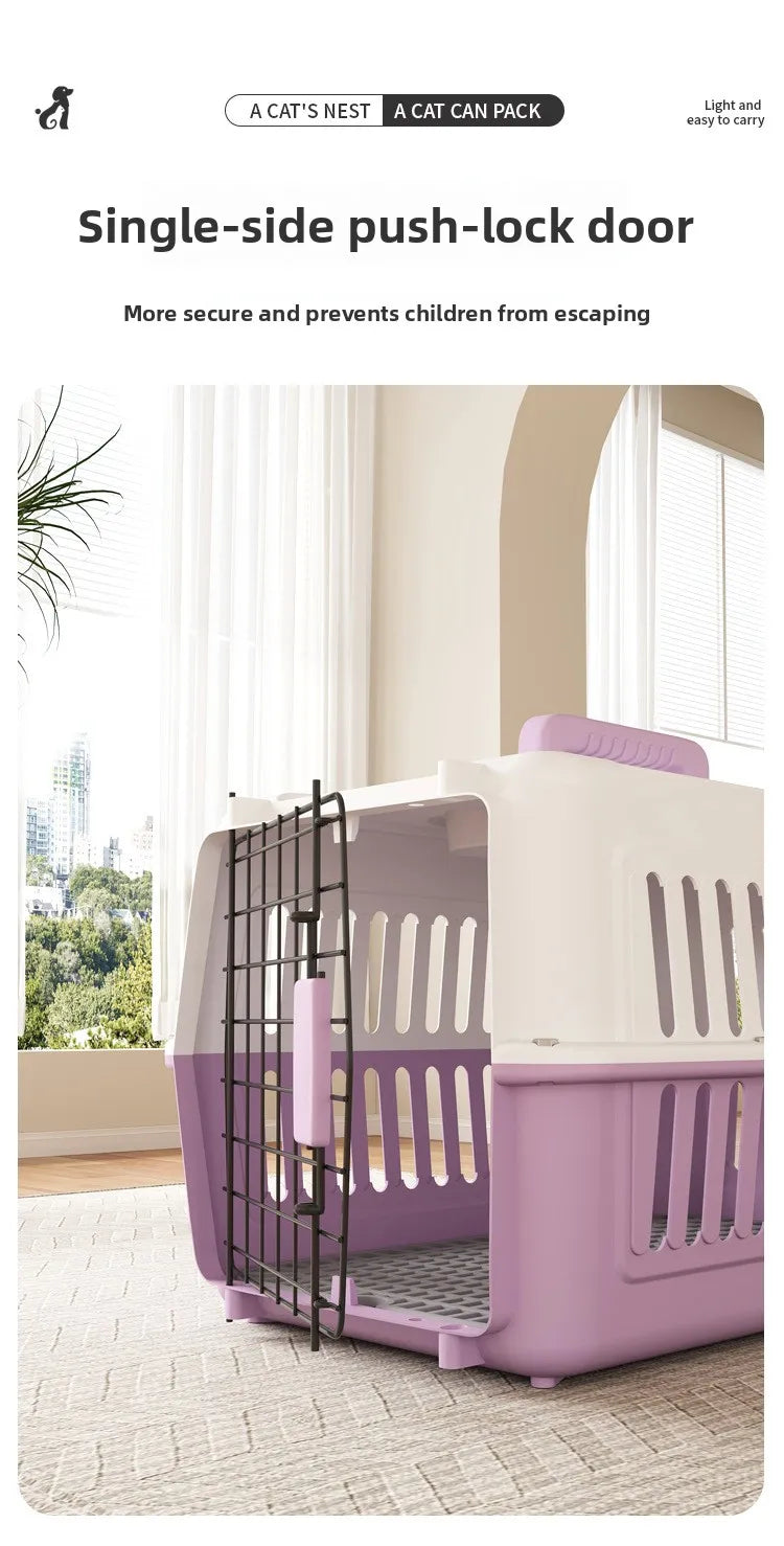 Portable Pet Travel Cage  Carrier Medium Small Dog ip Bag Portable Outing Cage Pet Supplies Dog Cage