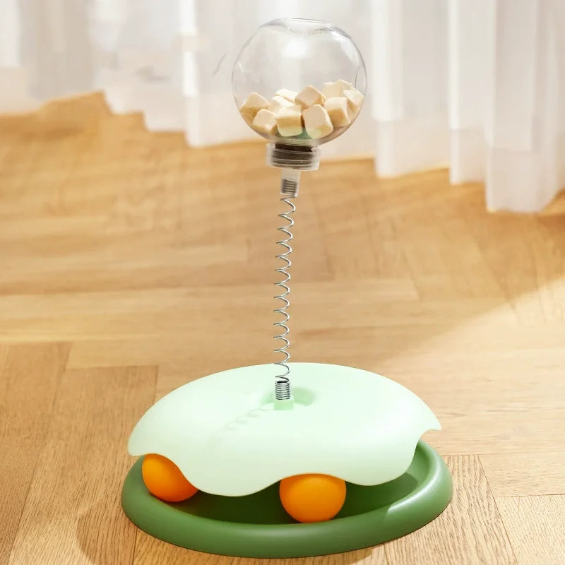 Pet Interactive Leakage Ball - Cat Turntable Toy - Food Dispenser for IQ Training for Dogs and Cats Pet Products Accessories