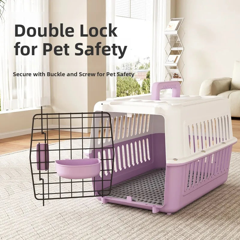 Portable Pet Travel Cage  Carrier Medium Small Dog ip Bag Portable Outing Cage Pet Supplies Dog Cage