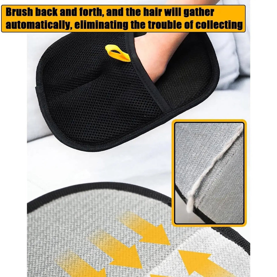 Pet Grooming Gloves Static Removal Gloves Pet Hair Double-Sided Pet Gloves for Washing Deshedding Grooming Versatile Pet Gloves
