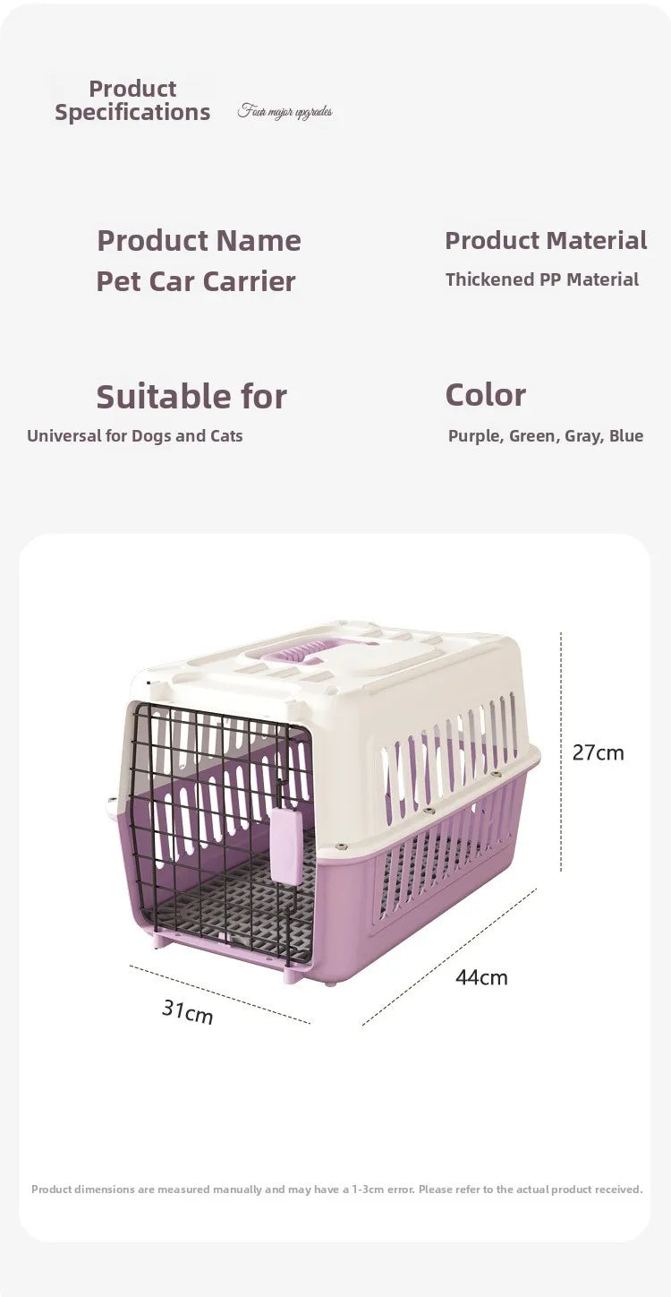 Portable Pet Travel Cage  Carrier Medium Small Dog ip Bag Portable Outing Cage Pet Supplies Dog Cage